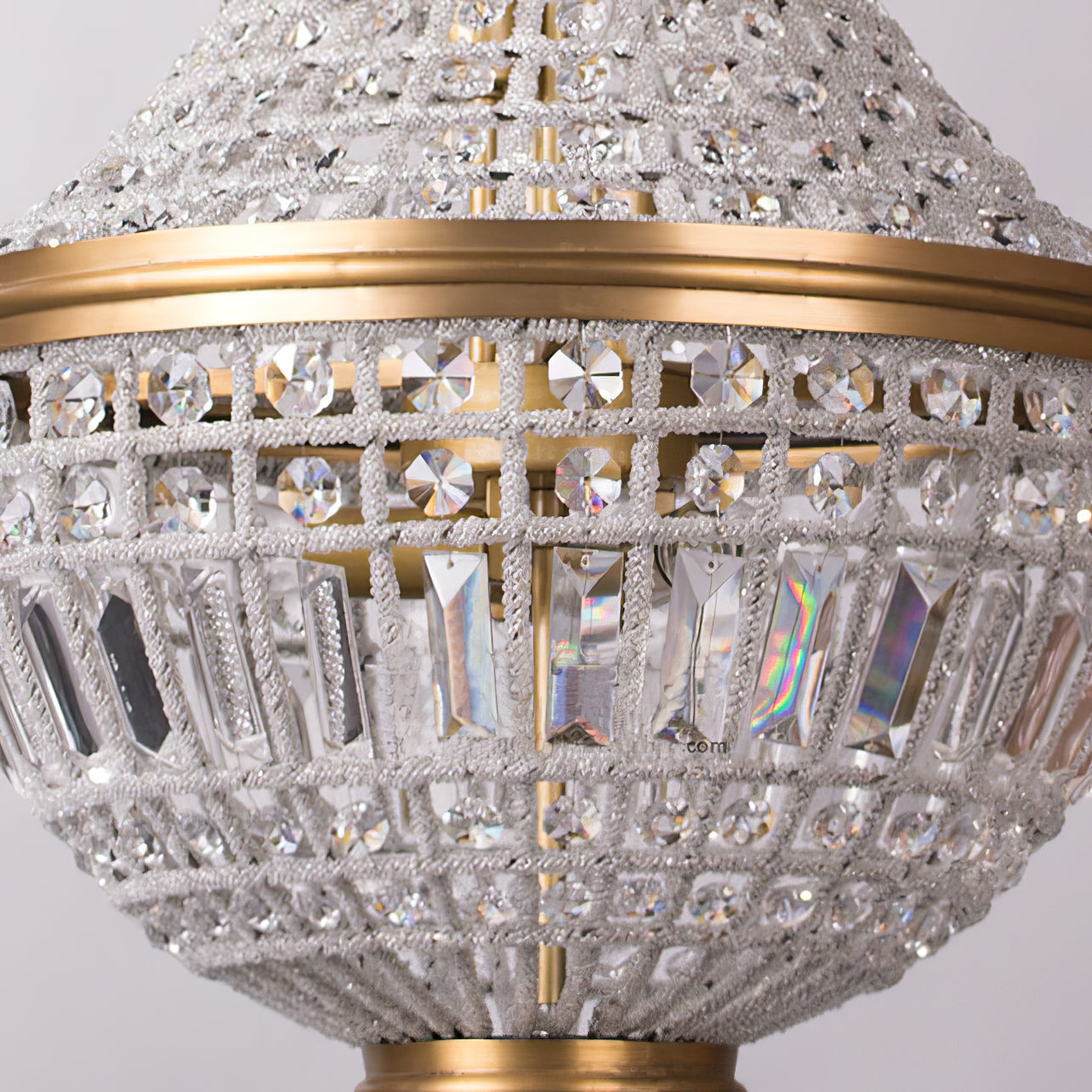 Lustre en cristal de style Empire français