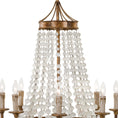 Load image into Gallery viewer, Frosted Crystal Bead Chandelier
