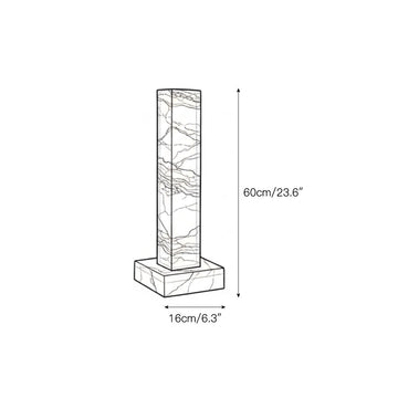 Frozen Alabaster Floor Lamp – detail 3 — Dimension drawings 1