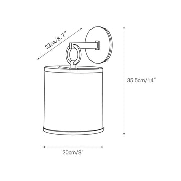 Full Circle Sconce – detail 3 — Dimension drawings 1