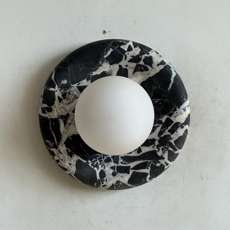 Orli Black Marble Sconce