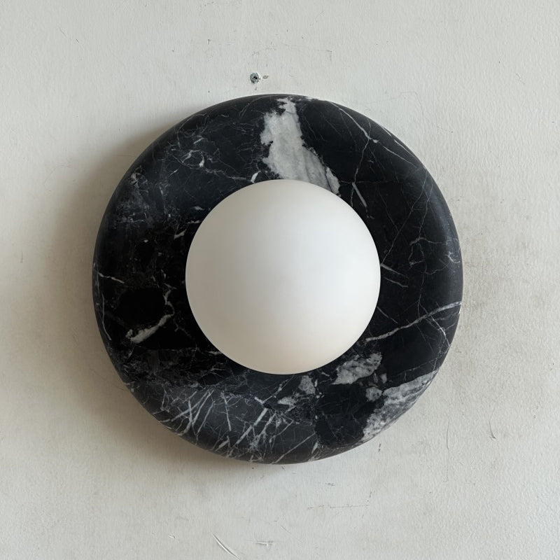Orli Black Marble Sconce