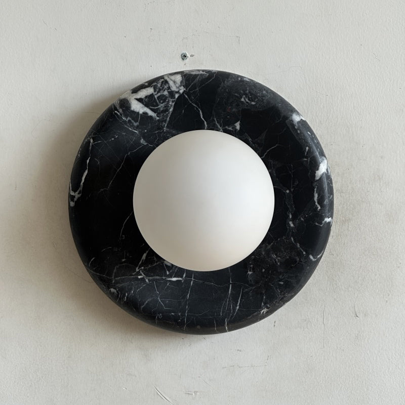 Orli Black Marble Sconce