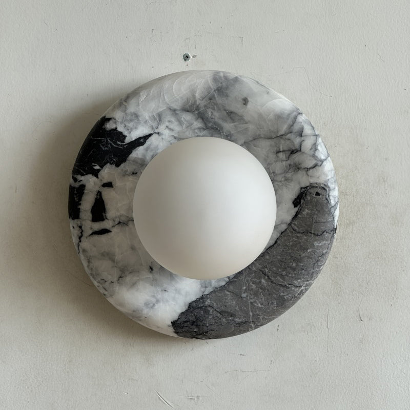 Orli Black Marble Sconce