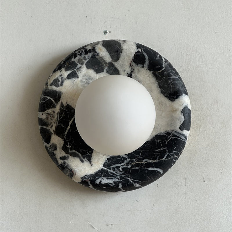 Orli Black Marble Sconce