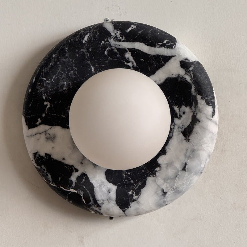 Orli Black Marble Sconce