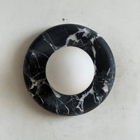 Orli Black Marble Sconce