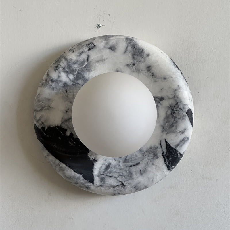 Orli Black Marble Sconce