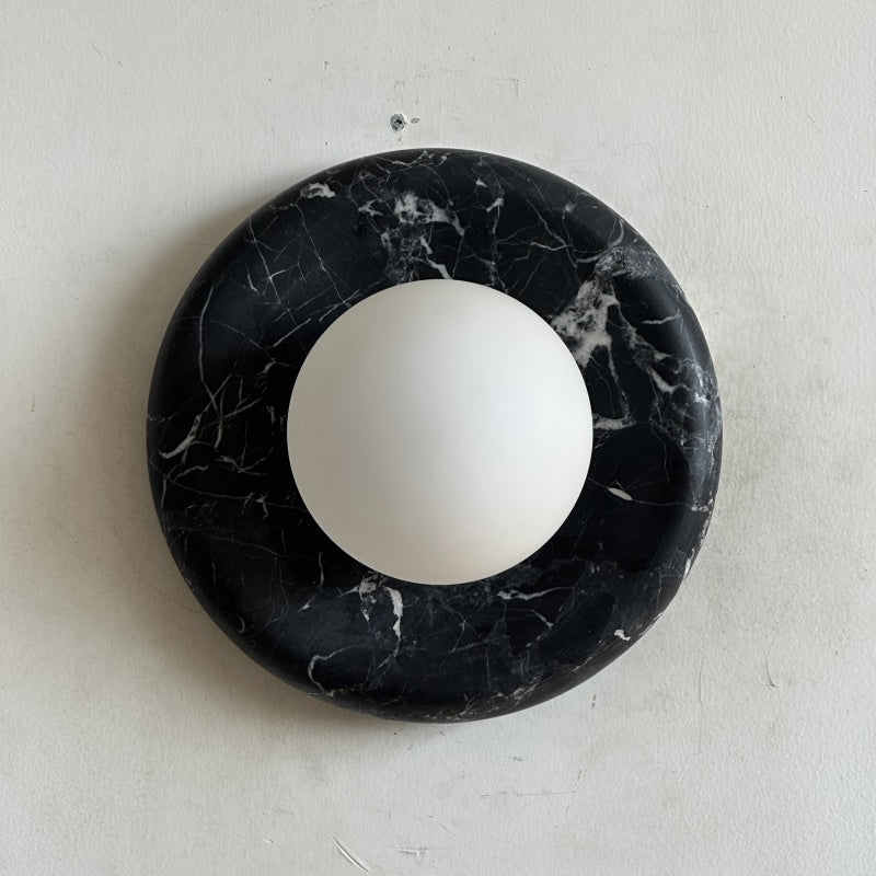 Orli Black Marble Sconce