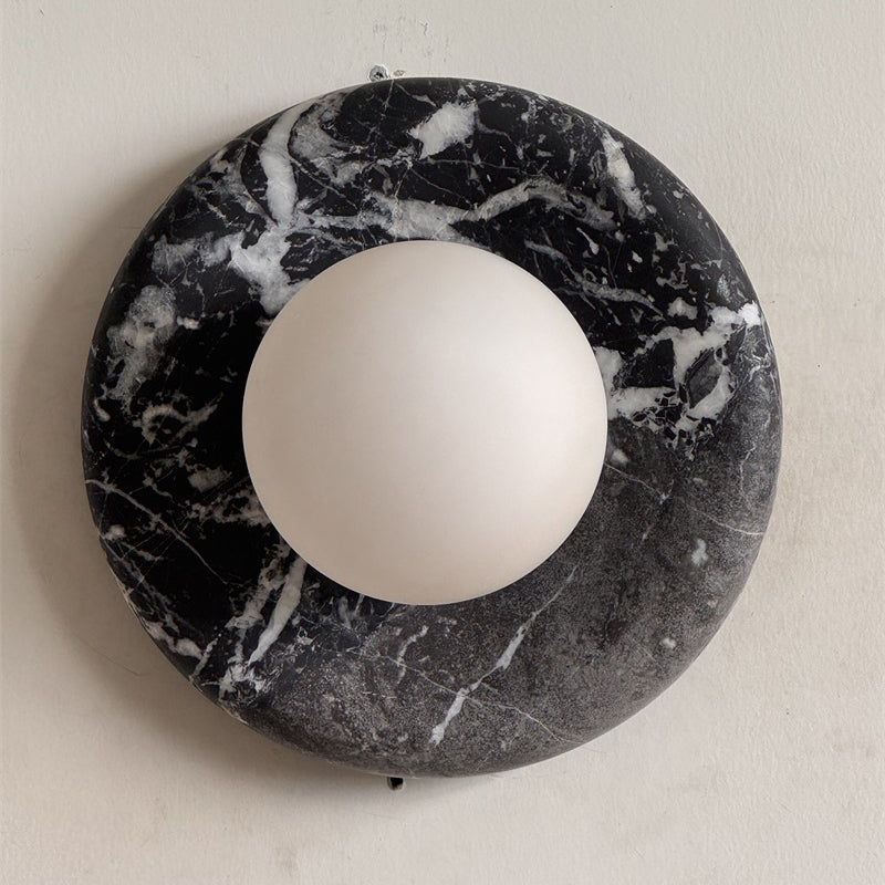 Orli Black Marble Sconce