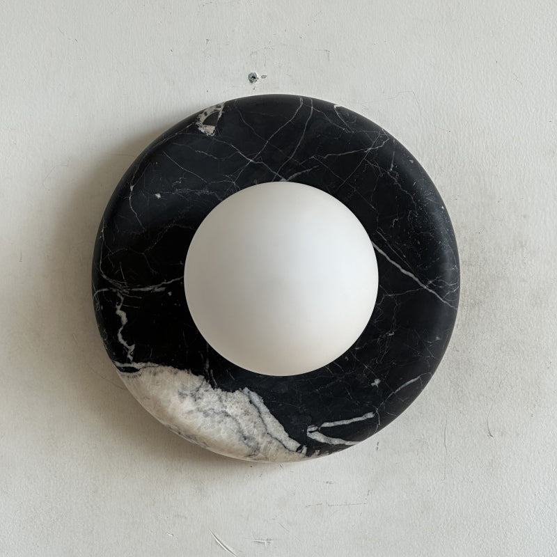 Orli Black Marble Sconce