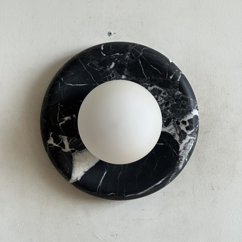 Orli Black Marble Sconce