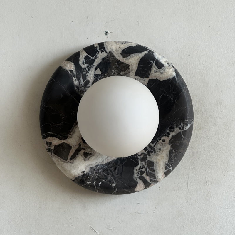 Orli Black Marble Sconce