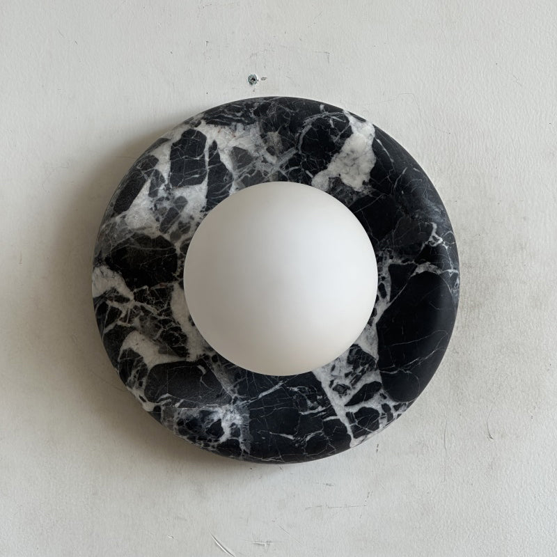 Orli Black Marble Sconce