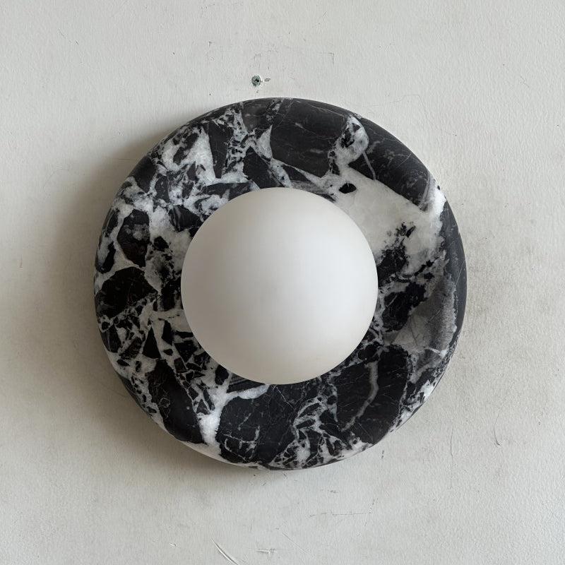 Orli Black Marble Sconce