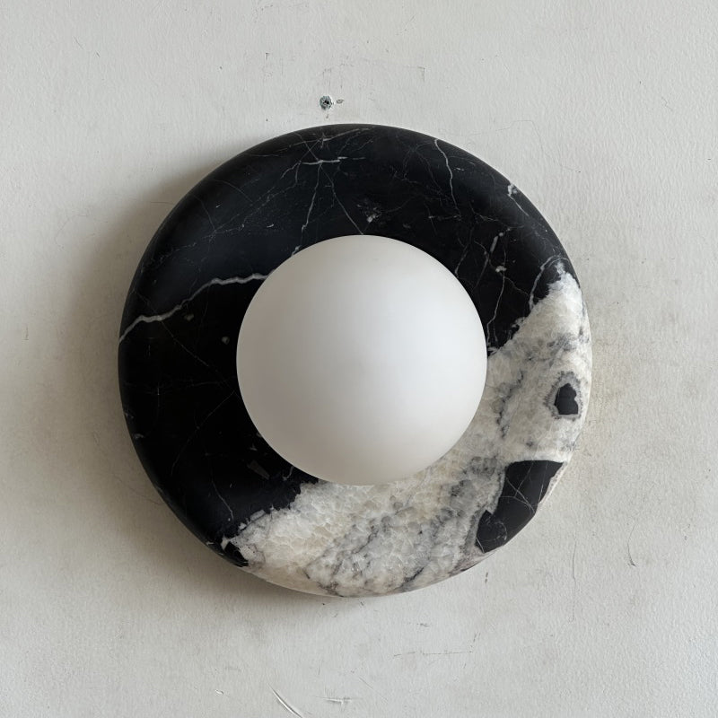 Orli Black Marble Sconce