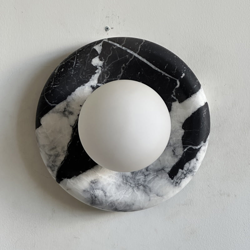 Orli Black Marble Sconce