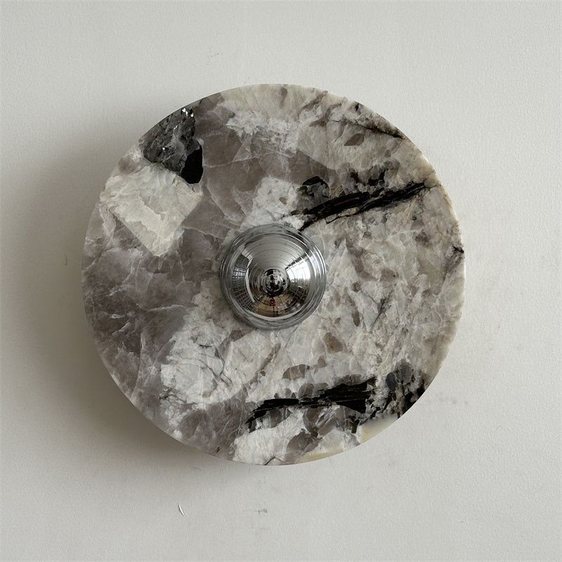Calacatta Round Marble Wall Sconce