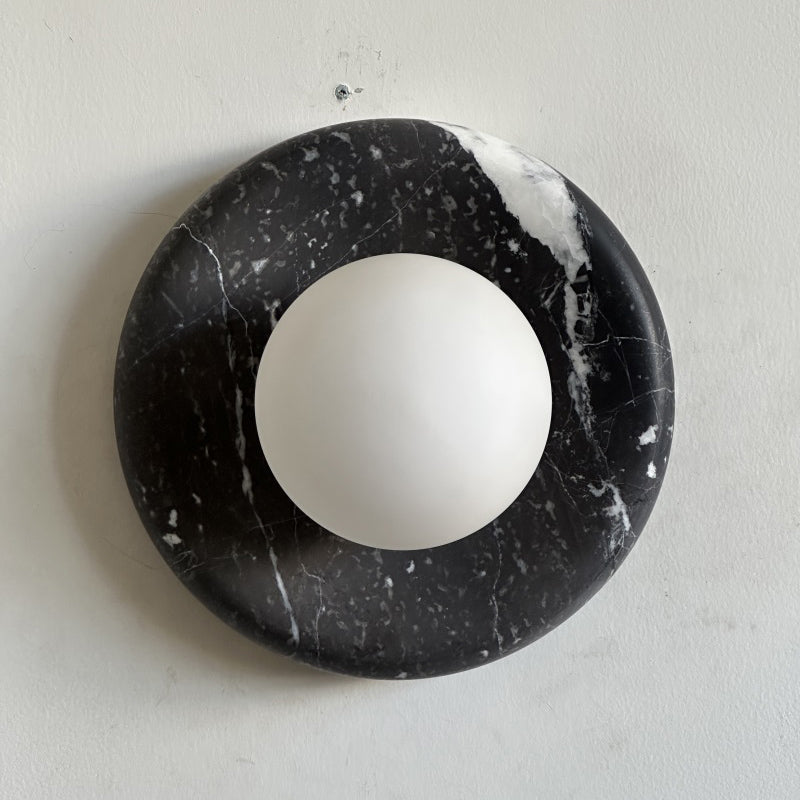 Orli Black Marble Sconce