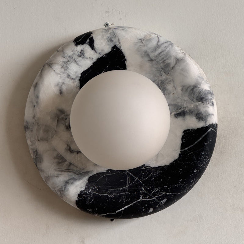 Orli Black Marble Sconce