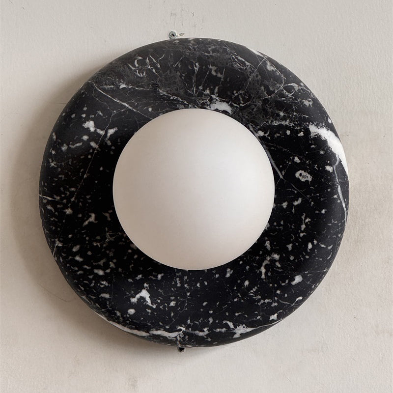 Orli Black Marble Sconce