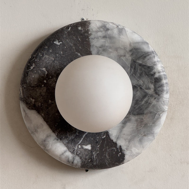 Orli Black Marble Sconce