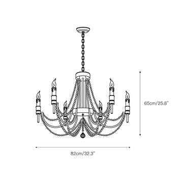 Gabby Percy Chandelier – detail 3 — Dimension drawings 1