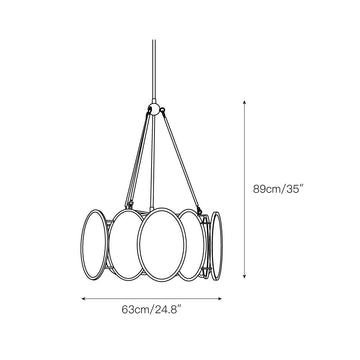 Galaxy Chandelier – detail 3 — Dimension drawings 1
