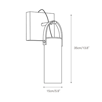 Galerie Wall Lamp – detail 3 — Dimension drawings 1