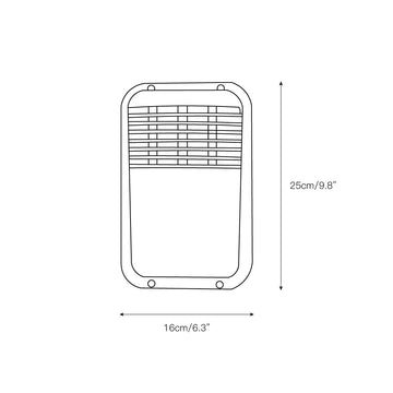 Garden Trading Chatham Outdoor Sconce – detail 5 — Dimension drawings 1
