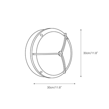 Garden Trading Chatham Outdoor Sconce – detail 6 — Dimension drawings 2