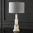 Load image into Gallery viewer, Gardiner Alabaster Table Lamp
