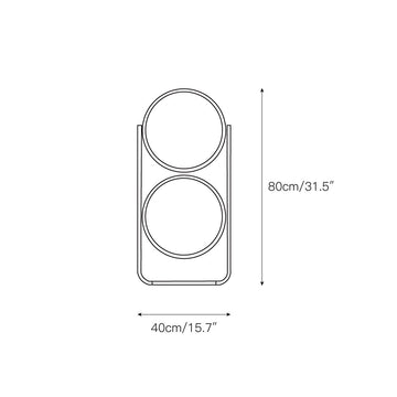 Garrault-Delord Ball Floor Lamp – detail 3 — Dimension drawings 1