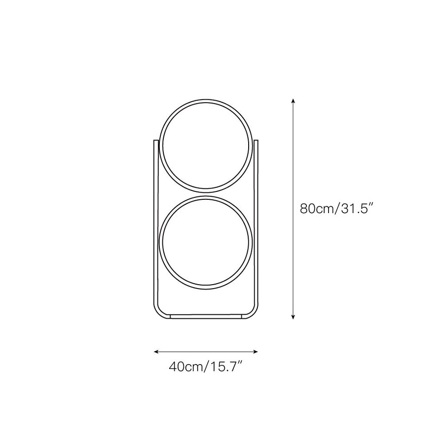 Garrault-Delord Ball Floor Lamp – detail 3 — Dimension drawings 1