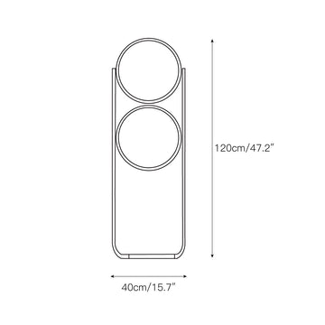 Garrault-Delord Ball Floor Lamp – detail 4 — Dimension drawings 2