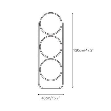 Garrault-Delord Ball Floor Lamp – detail 5 — Dimension drawings 3