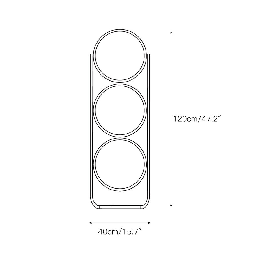 Garrault-Delord Ball Floor Lamp – detail 5 — Dimension drawings 3