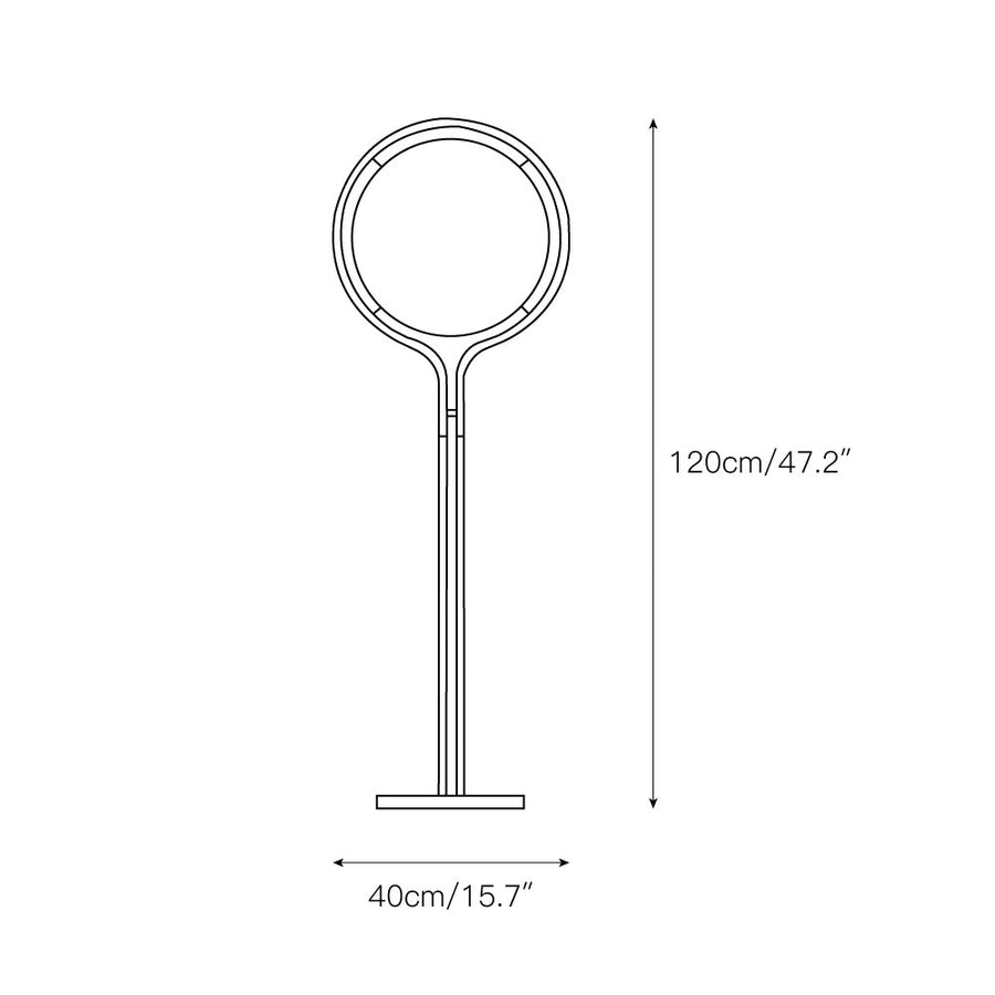 Garrault-Delord Floor Lamp – detail 3 — Dimension drawings 1