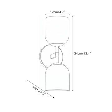 Garrison Alabaster Wall Sconce – detail 4 — Dimension drawings 2