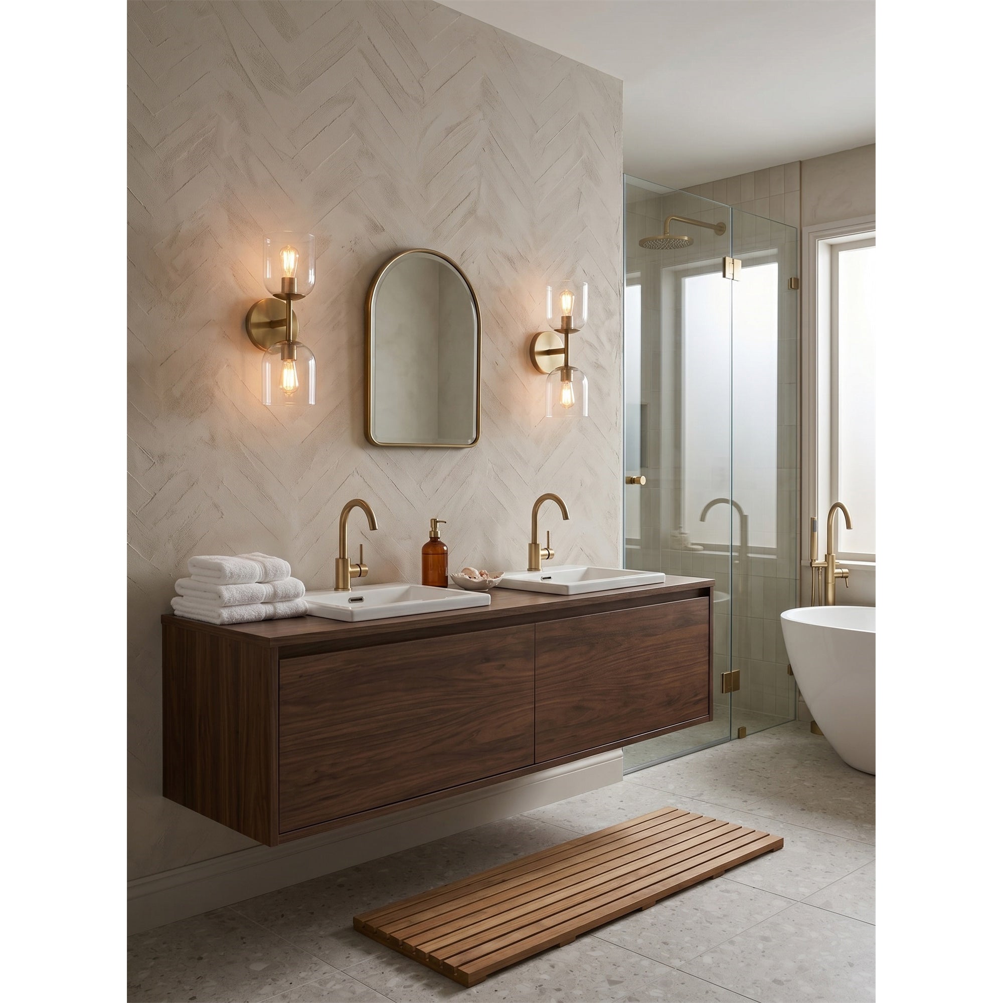 Garrison Glass Wall Sconce
