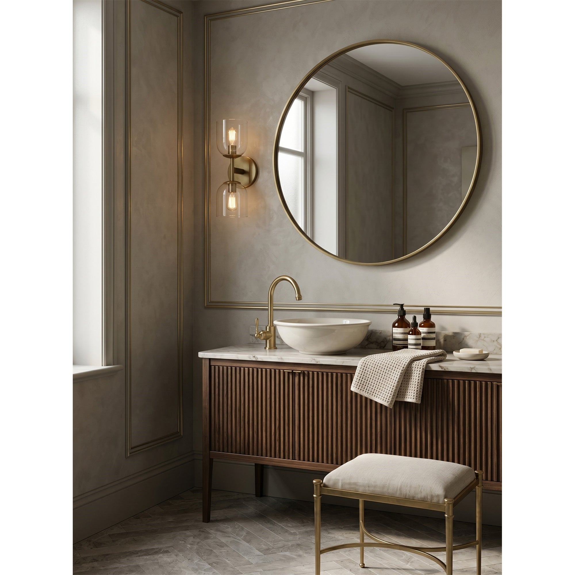 Garrison Glass Wall Sconce