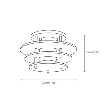 Gatsby Alabaster Ceiling Lamp – detail 4 — Dimension drawings 1