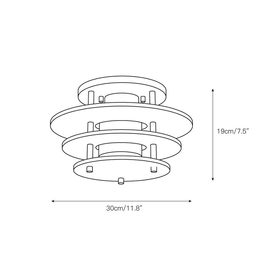 Gatsby Alabaster Ceiling Lamp – detail 4 — Dimension drawings 1