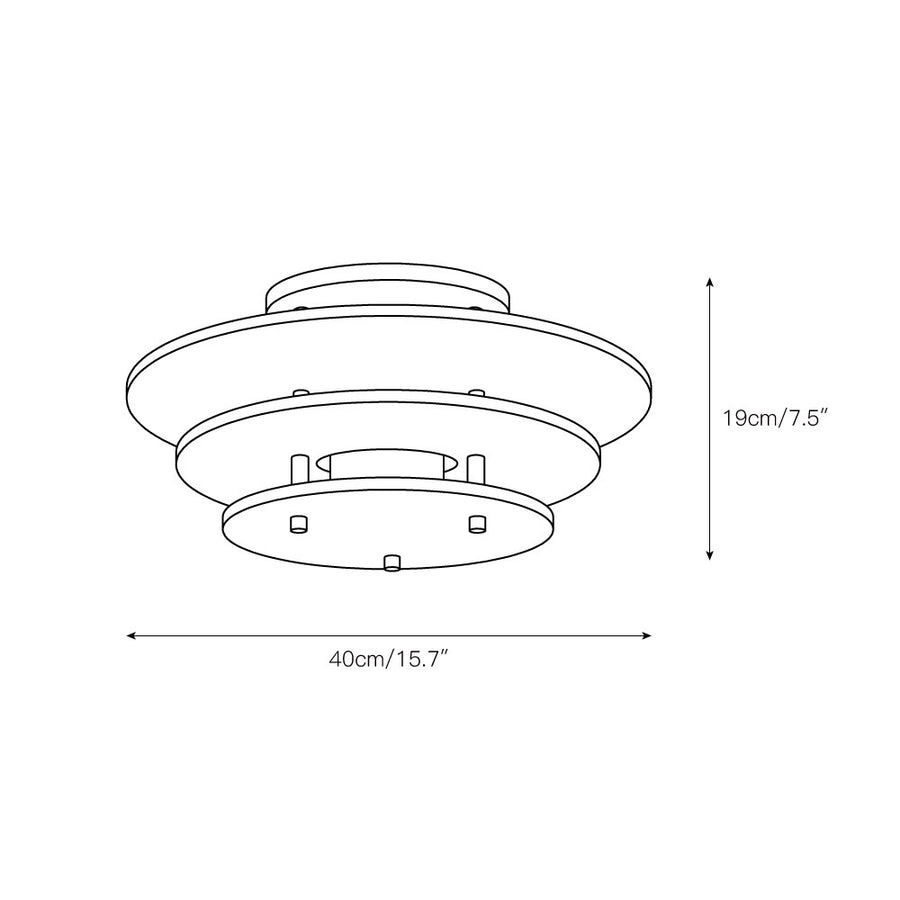 Gatsby Alabaster Ceiling Lamp – detail 5 — Dimension drawings 2