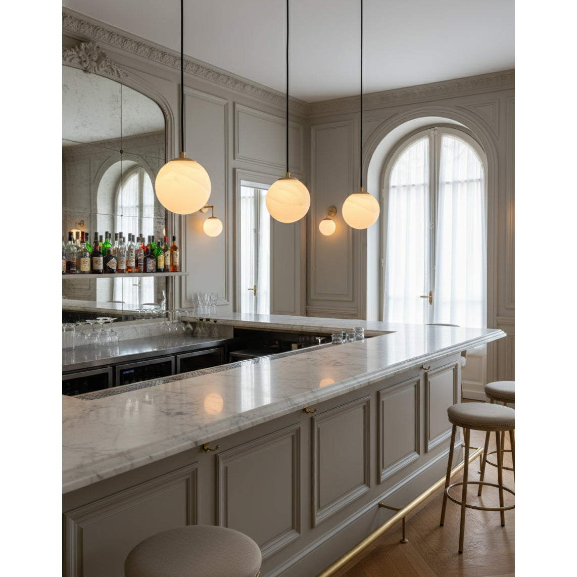 Savina Alabaster Pendant Light