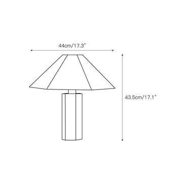 Gena Table Lamp – detail 3 — Dimension drawings 1