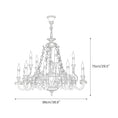 Load image into Gallery viewer, Genualdi Brass Chandelier

