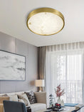 Load image into Gallery viewer, Geometric Alabaster Recessed Ceiling Light
