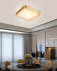 Load image into Gallery viewer, Geometric Alabaster Recessed Ceiling Light
