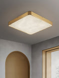 Load image into Gallery viewer, Geometric Alabaster Recessed Ceiling Light
